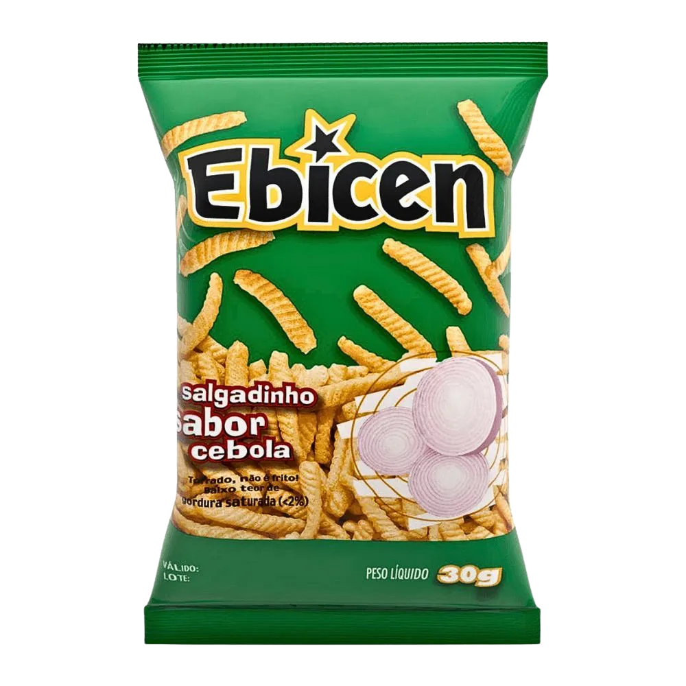 Ebicen Salgadinho Sabor Cebola 30g